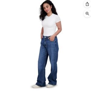 Aeropostale Women's High Rise Wide Leg Jean